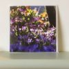 Spring Symphony, hellebore and crocus greeting card by Nicky Flint